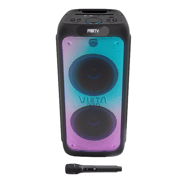 Altavoz de gran potencia - Vieta Party 220, 70 W, Con batería, Autonomía 9h, Bluetooth, Negro