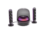 Altavoz bluetooth - Harman Kardon SoundSticks 5, 190W RMS, Bluetooth, Conectividad HDMI ARC, Negro