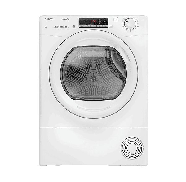 Secadora bomba de calor - Candy 31103020, Eléctrico, 8 kg, 16 programas, Blanco