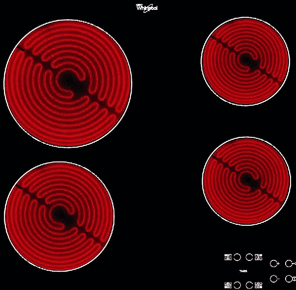 Encimera vitrocerámica - Whirlpool AKT 8090 /NE, 4 zonas, 580 mm, Negro