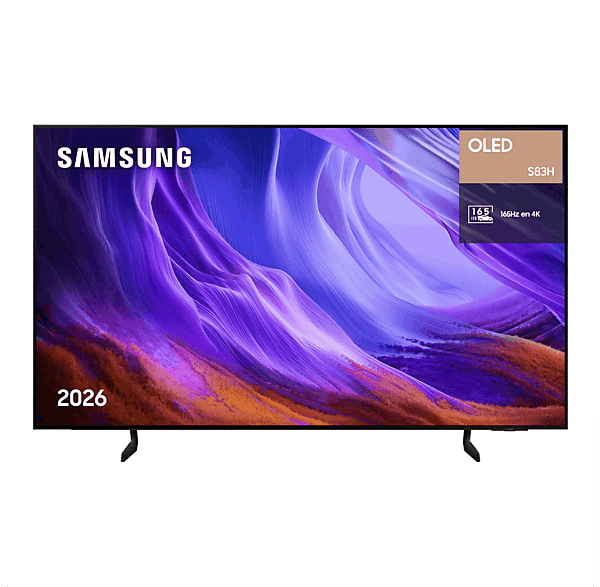 TV OLED 65" - Samsung TQ65S83HAEXXC, OLED 4K, NQ4 AI Gen2 Processor, Smart TV, Tecnología Sin Reflejos, Full AI, Negro