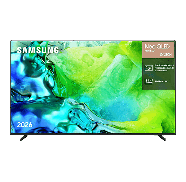 TV Neo QLED 65" - Samsung TQ65QN80HAUXXC, UHD 4K, NQ4 AI Gen2, Smart TV, Full AI, Wifi, Negro