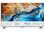 TV Mini LED 55" - Xiaomi S Mini 55 2025, UHD 4K, Quad Core Cortex-A73, Smart TV, Gris cepillado