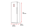 Congelador vertical - OK . OFZ 541 E W, 242 l, 172.2 cm, 7 cajones, Blanco - Imagen 2