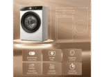 Lavadora carga frontal - Hisense WF3S9043BW3, 9 Kg, 1400 rpm, 14 programas, WiFi&Bluetooth, Clase A-30%, Blanco - Imagen 2