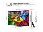 TV RGB Mini LED 55" - LG 55MRGB87B6B, UHD 4K, Procesador Inteligente α8 AI Processor 4K Gen3, Smart TV, DVB-T2 (H.265), Negro - Imagen 4