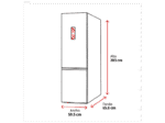 Frigorífico americano - Infiniton SBS-456A78XEL, No Frost, 177.5 cm Altura, 410 l, Inverter, 40 dB(A), Fresh Zone, Bi-Zona Indoor, Inox - Imagen 7