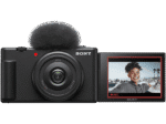 Cámara - Sony Vlog ZV-1F, Digital, Pantalla multiángulo, Vídeo 4K, Cámara lenta, Micro, Funciones Vlog, Wifi, Bluetooth, Negra