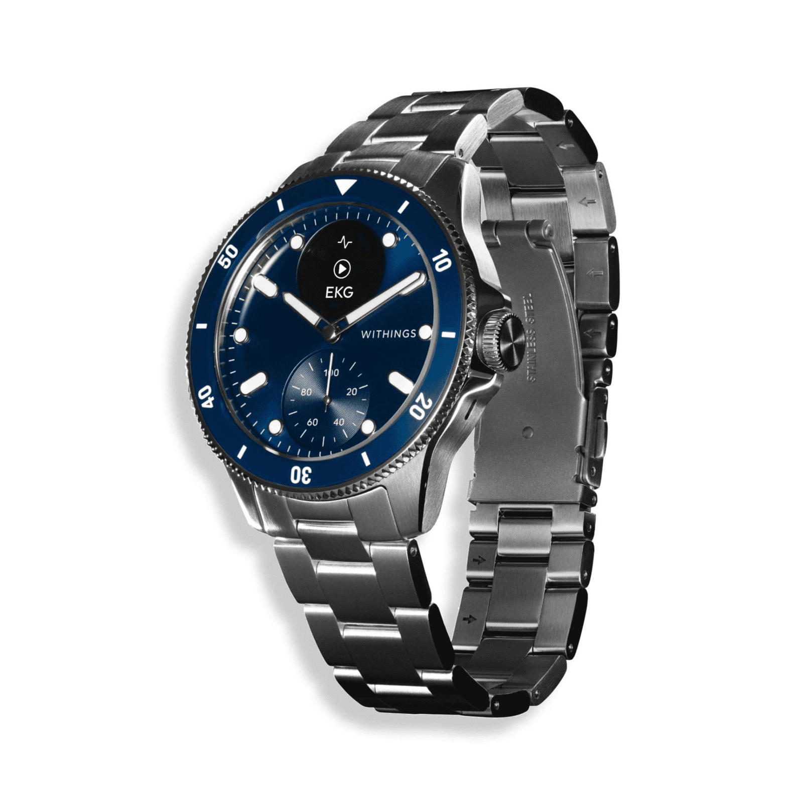 01-211 Smartwatch - Withings SCANWATCHHORIZONBLUE, Acero inoxidable, Azul - Imagen 1