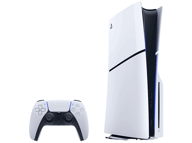 01-24 PS5 - Sony Slim edición estándar, 1 mando, Chasis D, 1 TB, Blanco - Imagen 1