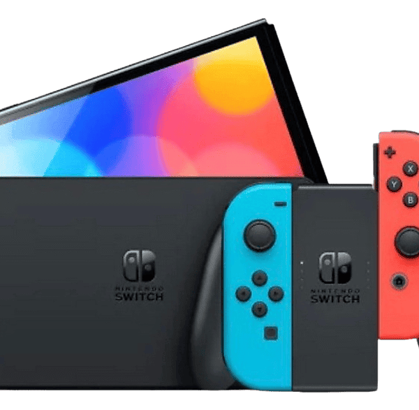Consola - Nintendo Switch OLED, 7", Joy-Con, 64 GB, Azul y Rojo Neón