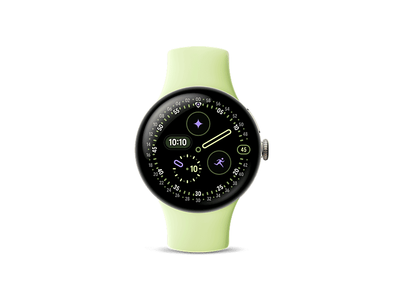01-299 Smartwatch - Google Pixel Watch 4, AMOLED, 41 mm, Correa S-L, Aluminio 100% reciclado, Con Gemini, Oro/Verde lima - Imagen 1