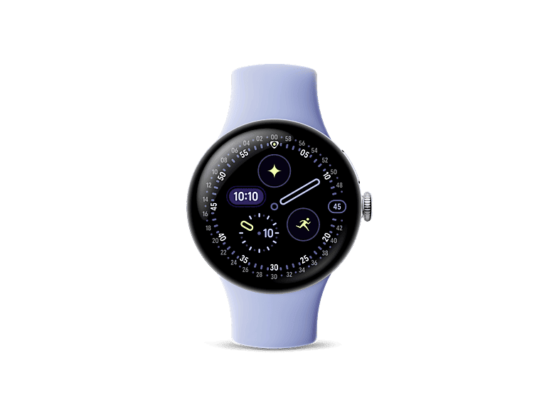 01-302 Smartwatch - Google Pixel Watch 4, AMOLED, 41 mm, Correa S-L, Aluminio 100% reciclado, Con Gemini, Plata/Lila - Imagen 1