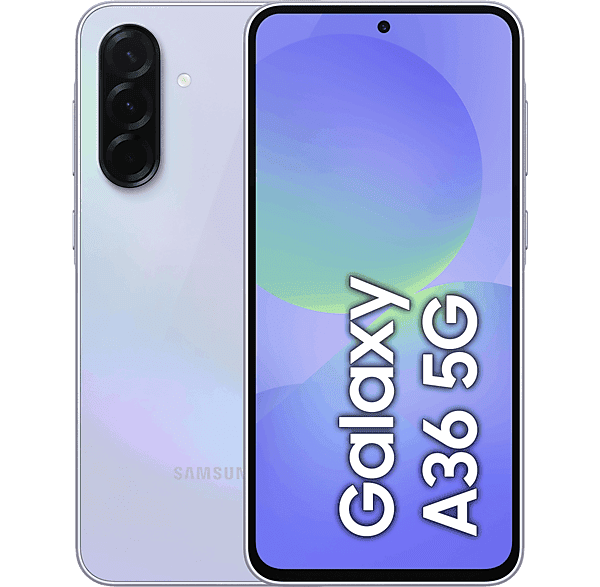 Móvil - Samsung Galaxy A36 5G, Lavanda, 256 GB, 8 GB RAM, 6.7" FHD+ Super AMOLED, Qualcomm Snapdragon 6 Gen 3, 5000 mAh, Android 15