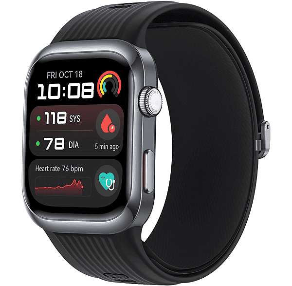 Smartwatch - Huawei WATCH D2 BLACK, 26.5 mm, Aluminio, Negro