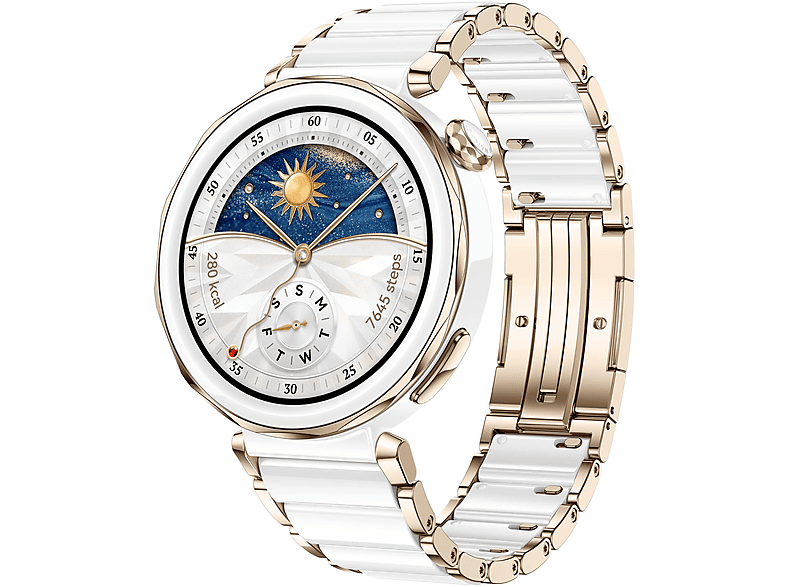 01-377 Smartwatch - Huawei GT5 PRO 42MM CERAMIC TITANIUM, 130–190 mm, Titanio y cerámica, Blanco - Imagen 1