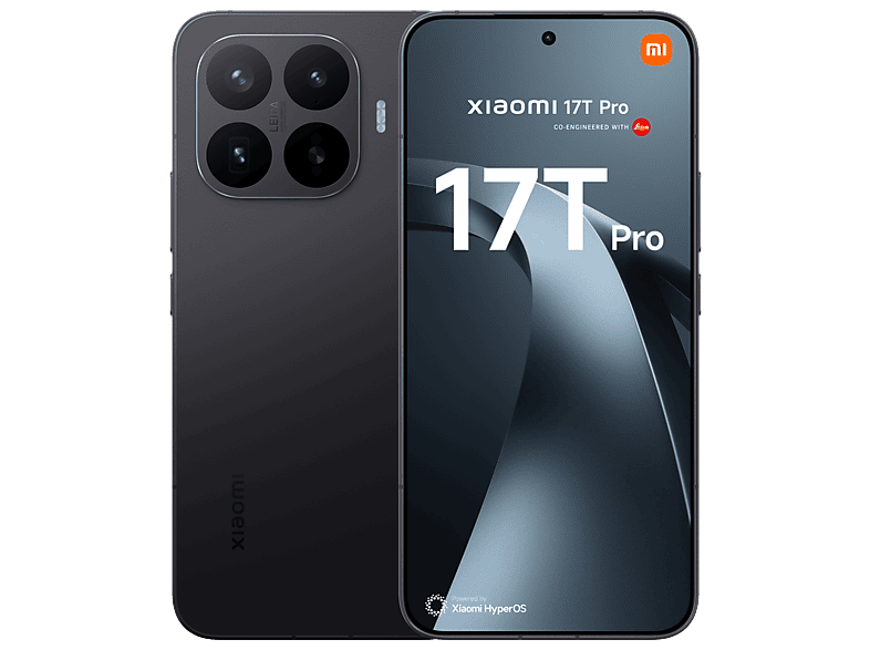 01-388 Móvil - Xiaomi 17T Pro, Negro, 512 GB, 12 GB RAM, 6.83" pOLED, MediaTek Dimensity 9500, 7000 mAh - Imagen 1