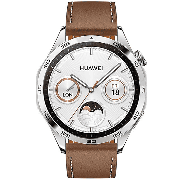 Smartwatch - Huawei WATCH GT4 46MM CLASSIC BROWN, Talla única, Acero inoxidable, Marrón