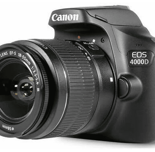 Cámara digital - Canon EOS 4000D, 18 megapixel, Full HD 1080p, Negro