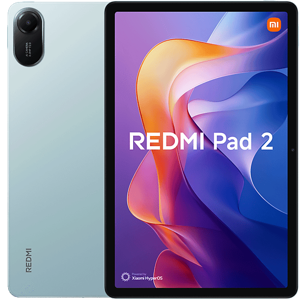 Tablet - Xiaomi Redmi Pad 2, WI-FI, 11" WQHD, 8 GB RAM, 256 GB, MediaTek G100-Ultra, Verde menta