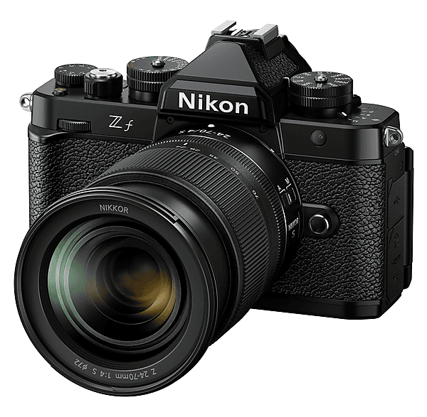 Pack Cámara EVIL - Nikon Z f, 25,28 megapixel, CMOS-Backlight, 3840 x 2160 (4K Ultra HD), Black