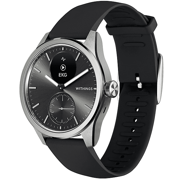 Smartwatch - Withings 56835, Acero inoxidable, Negro / Plateado