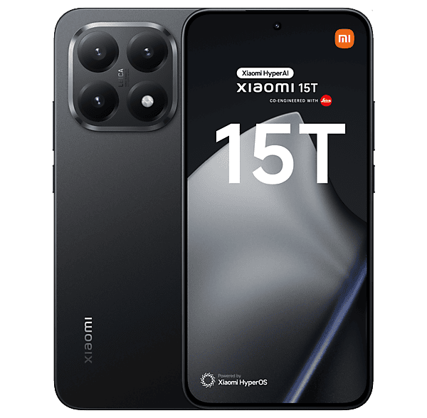 Móvil - Xiaomi 15T, Negro, 256 GB, 12 GB RAM, 6.83" AMOLED WQHD+ Eye Care, MediaTek Dimensity 8400-Ultra, 5500 mAh