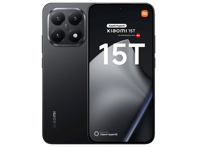 01-584 Móvil - Xiaomi 15T, Negro, 256 GB, 12 GB RAM, 6.83" AMOLED WQHD+ Eye Care, MediaTek Dimensity 8400-Ultra, 5500 mAh - Imagen 1