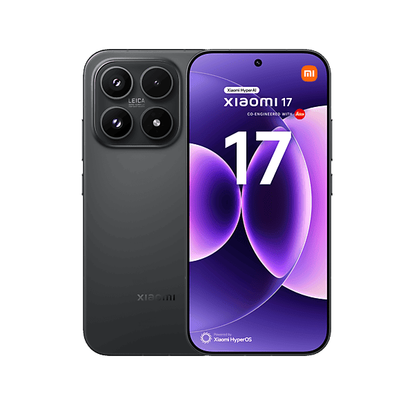 Móvil - Xiaomi 17, Negro, 512GB, 12GB RAM, 6.3" CrystalRes OLED display, Snapdragon® 8 Elite Gen 5 Mobile Platform, 6000 mAh