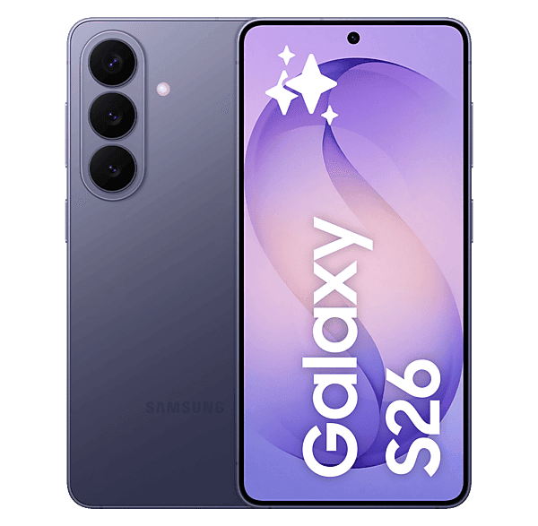 Móvil - Samsung Galaxy S26, Violeta, 256 GB, 12 GB RAM, 6.3" FHD+, Exynos 2600, 4300 mAh, Android 16