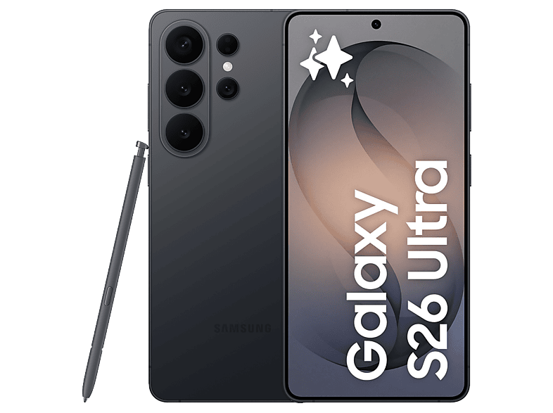 01-662 Móvil - Samsung Galaxy S26 Ultra, Negro, 256 GB, 12 GB RAM, 6.9" QHD+, Qualcomm Snapdragon 8 Elite Gen 5, 5000 mAh, Android 16 - Imagen 1