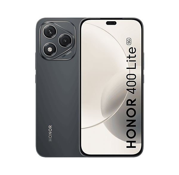 Móvil - Honor 400 Lite, Velvet Black, 256 GB, 8 GB RAM, 6.7" OLED, MediaTek Dimensity 7025-Ultra, 5230 mAh, Botón lateral IA