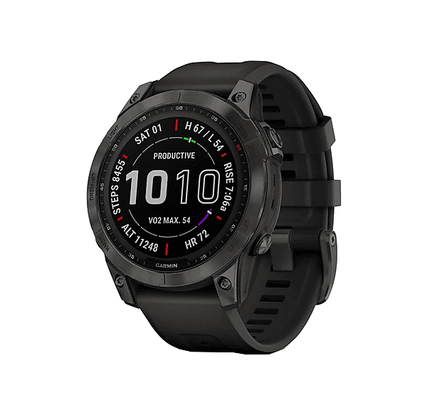 Smartwatch - Garmin FENIX 7 SAPPHIRE CARBON GRAY., Polímero, Negro