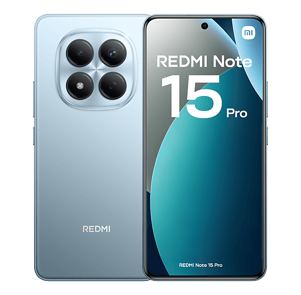 Móvil - Xiaomi Redmi Note 15 Pro, Azul glaciar, 256 GB, 8 GB RAM, 6.77" AMOLED FHD+, MediaTek Helio G200–Ultra, 6500 mAh