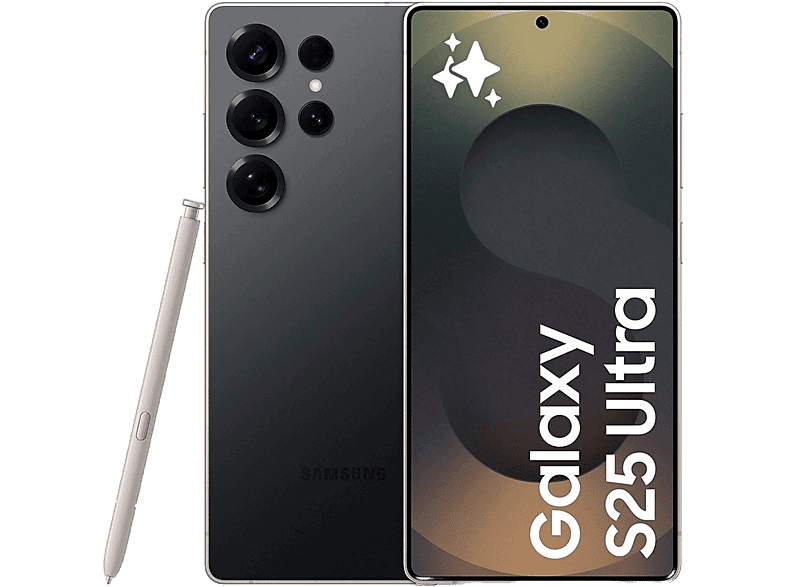 01-861 Móvil - Samsung Galaxy S25 Ultra, Titanium Black, 512 GB, 12 GB RAM, 6.9" WQHD+, Snapdragon 8, 5000 mAh, Android 15 - Imagen 1