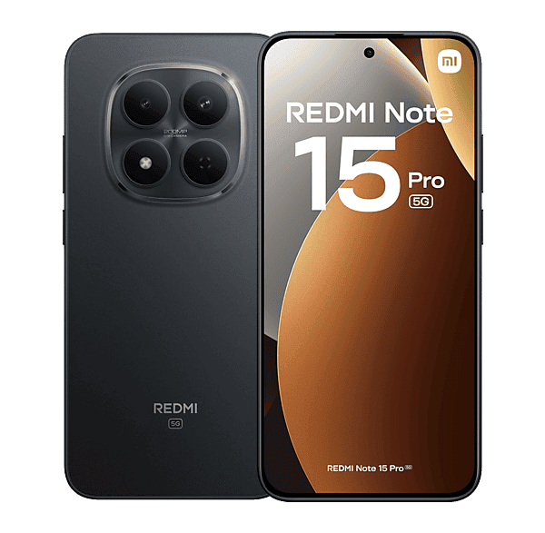 Móvil - Xiaomi Redmi Note 15 Pro 5G, Negro, 512 GB, 12 GB RAM, 6.83" CrystalRes AMOLED, MediaTek Dimensity 7400-Ultra, 6580 mAh