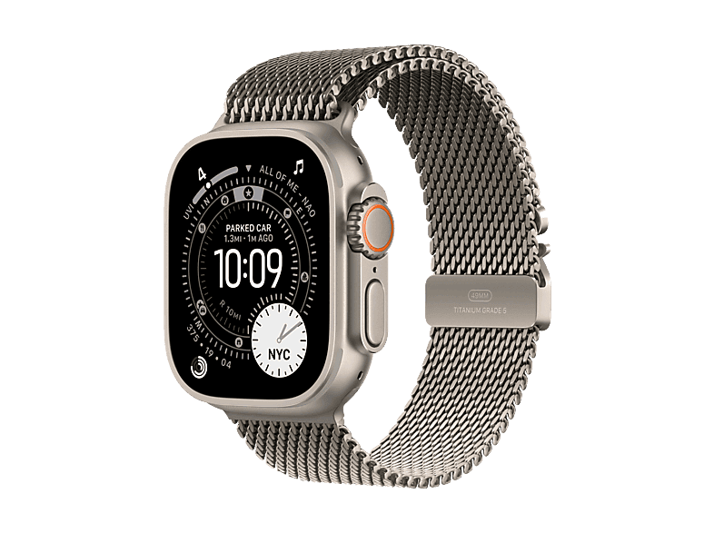 01-906 Smartwatch - Apple Watch Ultra 3 (2025), GPS+CEL, 49 mm, Caja de Titanio Natural, Correa Titanium Milanese Loop Natural, M, Calidad del sueño - Imagen 1