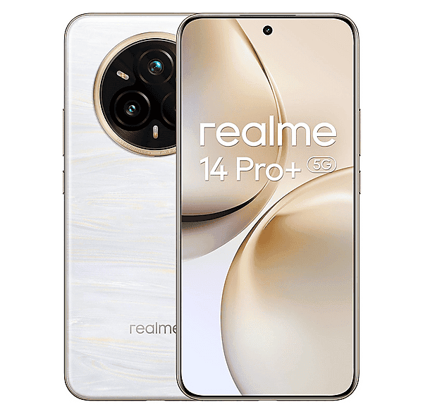 Smartphone - Realme 14 Pro+ 5G, Blanco, Móvil Android, 256 GB, 8 GB RAM, 6,83 ", Qualcomm Snapdragon®, 5260 mAh