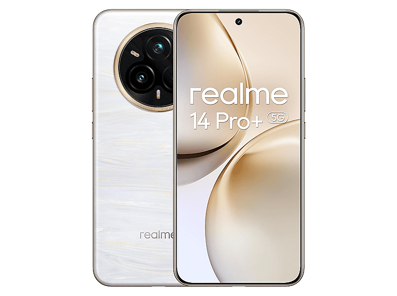 01-907 Smartphone - Realme 14 Pro+ 5G, Blanco, Móvil Android, 256 GB, 8 GB RAM, 6,83 ", Qualcomm Snapdragon®, 5260 mAh - Imagen 1