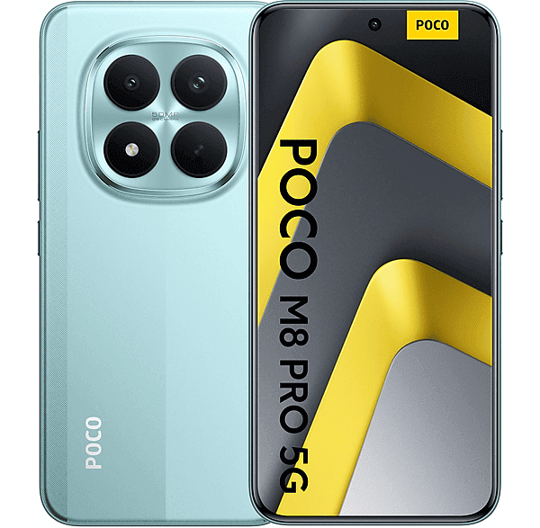 Smartphone - Xiaomi POCO M8 Pro 5G, Verde, Móvil Android, 512 GB, 12 GB RAM, 6,83 " AMOLED, Gorilla Glass Victus 2, 120 Hz, 6500 mAh