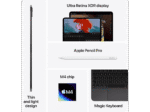 Tablet - Apple iPad Pro, 512 GB, Negro, 11 ", 8 GB RAM, Apple M, M4, Tablet iPadOS - Imagen 5