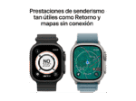 Smartwatch - Apple Watch Ultra 3 (2025), GPS+CEL, 49 mm, Caja de Titanio Negro, Correa Trail Loop Negro carbón, S/M, Calidad del sueño, Via satélite - Imagen 6