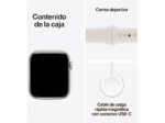 Smartwatch - Apple Watch SE 3 (2025), GPS+CEL, 40 mm, Caja de aluminio Blanco estrella, Correa deportiva Blanco estrella, M/L, Calidad sueño - Imagen 8