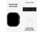 Smartwatch - Apple Watch Ultra 3 (2025), GPS+CEL, 49 mm, Caja de Titanio Negro, Correa Trail Loop Negro carbón, S/M, Calidad del sueño, Via satélite - Imagen 8