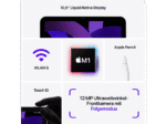 Tablet - Apple iPad Air, 256 GB, Gris, 10,9 " Retina, 8 GB RAM, Apple M, M1, Tablet iPadOS - Imagen 9