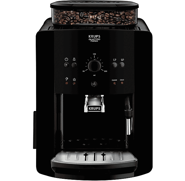 Cafetera express - Krups EA8110, 15 bar, 1450 W, 2 tazas, Negro