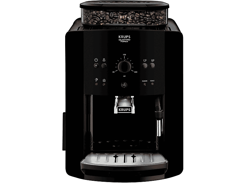 Cafetera express - Krups EA8110, 15 bar, 1450 W, 2 tazas, Negro