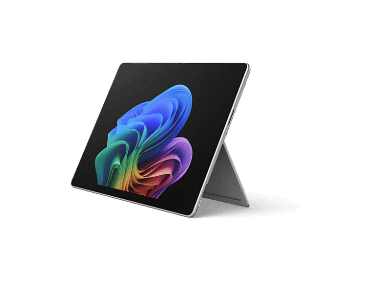 Convertible 2 en 1 - Microsoft Surface Pro Copilot+ PC, 13", Snapdragon® X Plus 45 TOPS, 16GB RAM, 512GB SSD, Adreno GPU, Windows 11 Home, Platinum