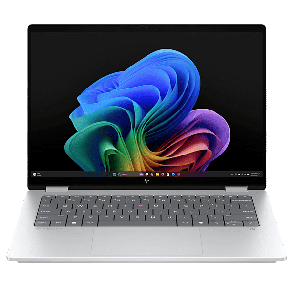 Convertible 2 en 1 - HP OmniBook X 14-fk0002ns Copilot+ PC, 50 TOPS, 3K, AMD Ryzen™ AI 7 350, 32GB RAM, 1TB SSD, AMD Radeon™ 860M, W11 H, Plata