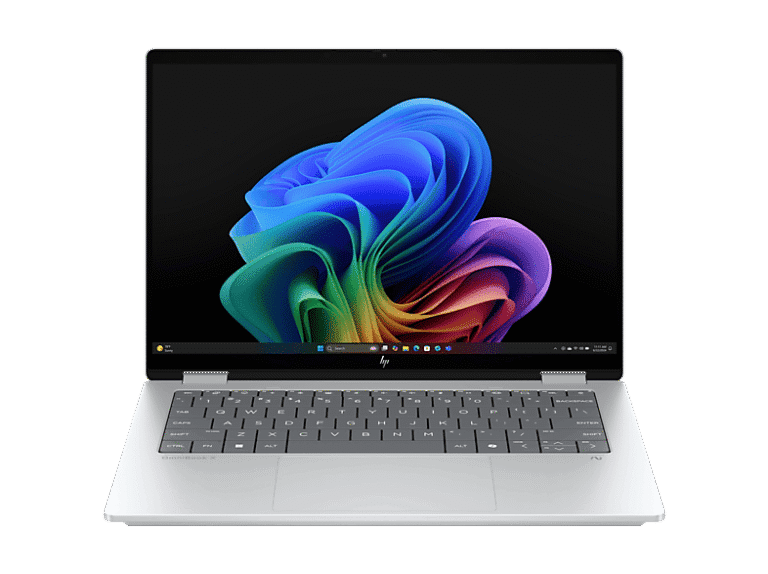 Convertible 2 en 1 - HP OmniBook X 14-fk0002ns Copilot+ PC, 50 TOPS, 3K, AMD Ryzen™ AI 7 350, 32GB RAM, 1TB SSD, AMD Radeon™ 860M, W11 H, Plata